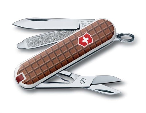 Нож-брелок Classic Chocolate Викторинокс (Victorinox) 0.6223.842 - фото 100028