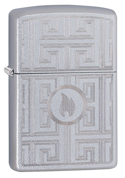 Зажигалка Zippo Labyrinth с покрытием Satin Chrome, 29857 - фото 184797