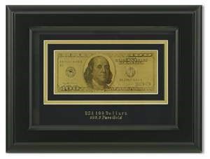 Картина с банкнотой 100$ HB-077 - фото 185899