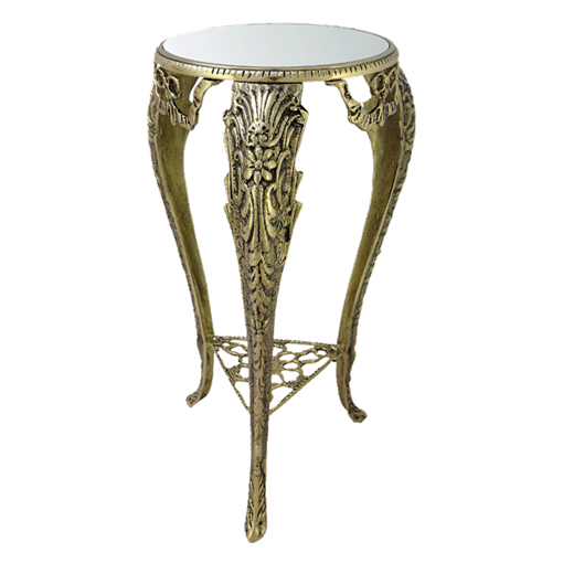 Столик для телефона с зеркальной столешницей, золото BP-22110-D - фото 186885