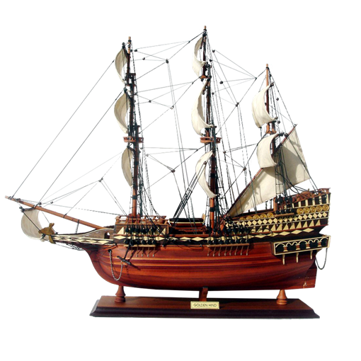 Модель парусника Golden Hind, Англия TS-0039-W-60 - фото 187335