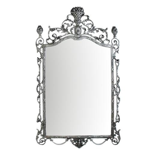 Зеркало настенное Ешпига, бронза с покрытием  серебро BP-50111-S - фото 187536