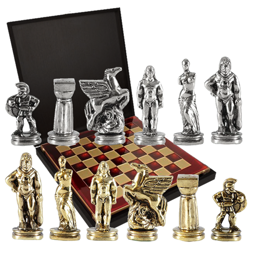 Шахматный набор Древняя Спарта MP-S-16-28-RED - фото 187738