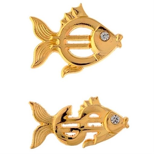 Магнит "Золотая рыбка", L3,5 W0,8 H5,2 см - фото 194434
