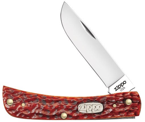 Нож перочинный Zippo Chestnut Bone Standard Jigged Sodbuster Jr 92 мм 50569 - фото 198082