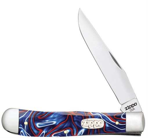 Нож перочинный Zippo Patriotic Kirinite Smooth Trapper 105 мм 50511 - фото 198094
