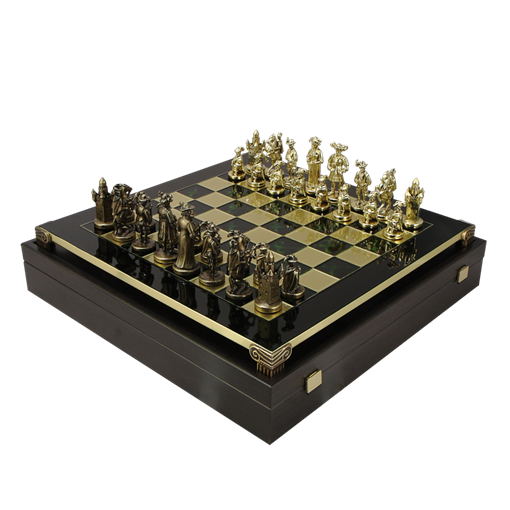 Шахматы бронзовые Рыцари Средневековья MP-S-12-C-44-GRE - фото 199908