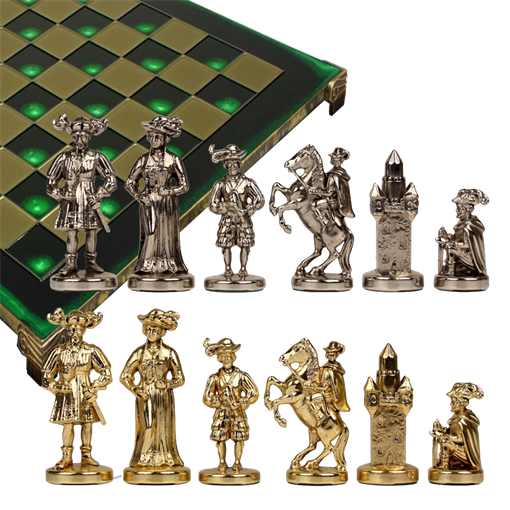Шахматы бронзовые Рыцари Средневековья MP-S-12-44-GRE - фото 199999