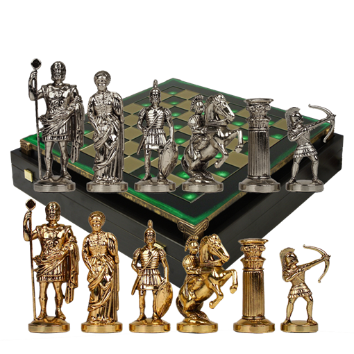 Шахматы подарочные  Античные войны MP-S-10-44-GRE - фото 200014