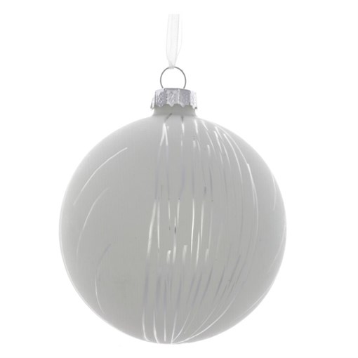 Украшение новогоднее Шар "Серебряный дождь", D8 см - фото 213922