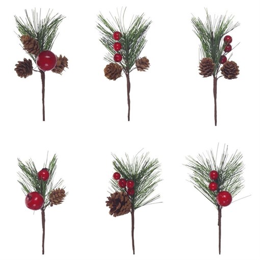 Изделие декоративное "Ветка", L7 W5 H15 см, 6в. (б/инд.уп) - фото 216484