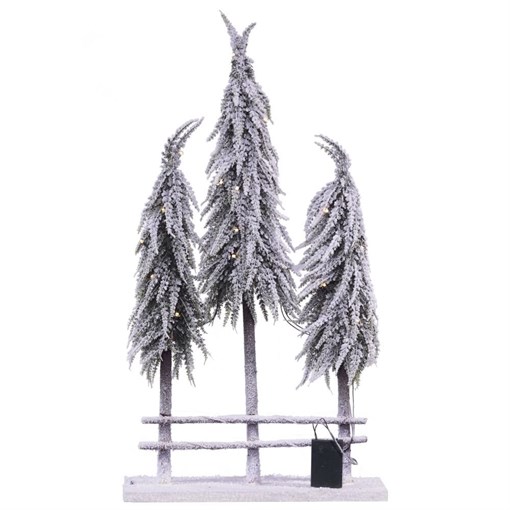 Ёлка искусственная со светодиодами L40 W15 H80 см - фото 218022