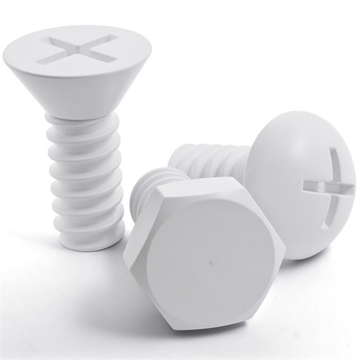 Набор вешалок screw 3 шт. белый - фото 220059