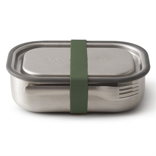 Ланч-бокс стальной оливковый - фото 245055