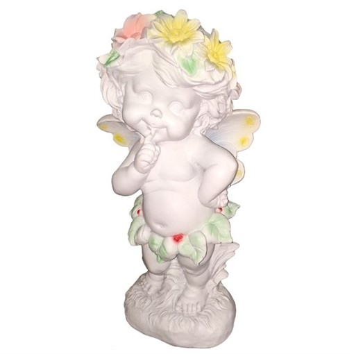 Фигура декоративная Ангел в цветах H43 см. - фото 251994