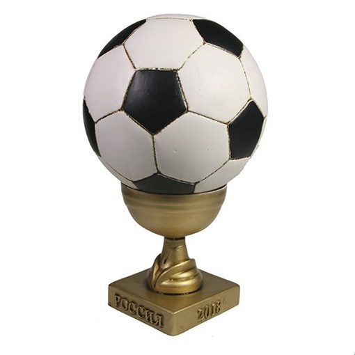 Копилка Мяч в маленьком кубке цвет кубка: золото L15W15H22см - фото 252317