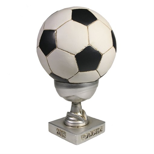 Копилка Мяч в маленьком кубке цвет кубка: серебро L15W15H22см - фото 252318