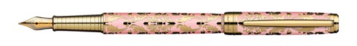 Ручка перьевая Pierre Cardin RENAISSANCE. Цвет - розовый и золотистый. Упаковка В-2. - фото 256422