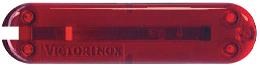 Задняя накладка для ножей VICTORINOX 58 мм, пластиковая, полупрозрачная красная - фото 257736