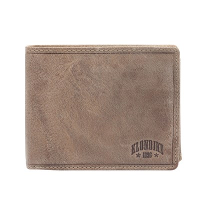Бумажник KLONDIKE «Rob», натуральная кожа в коричневом цвете, 12,5 х 10 см - фото 258230