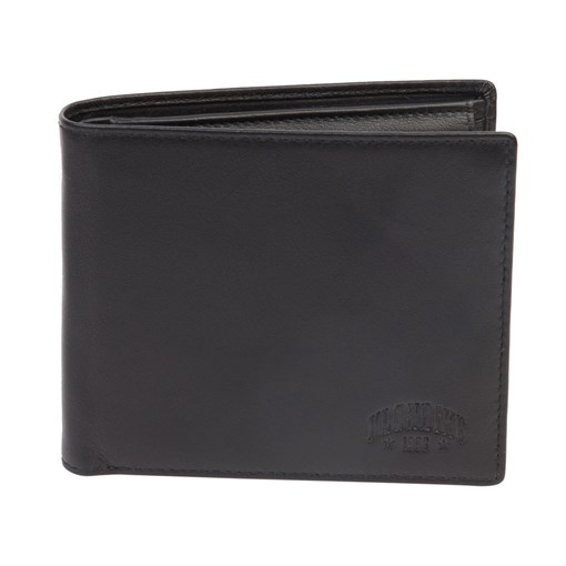 Бумажник KLONDIKE Claim, натуральная кожа в черном цвете, 12 х 2 х 10 см - фото 258421