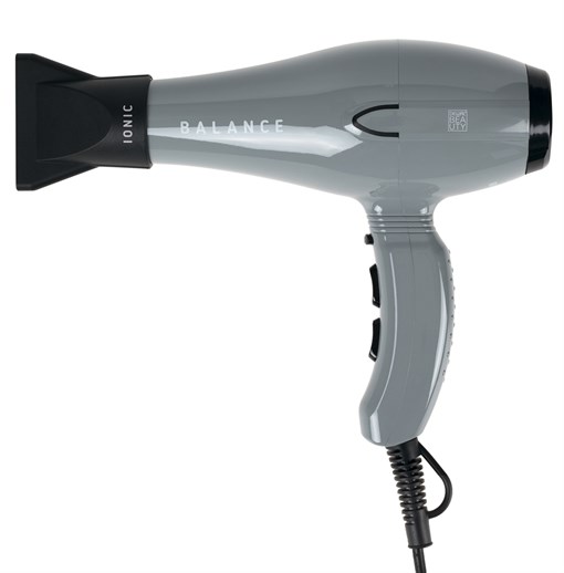 Фен DEWAL BEAUTY Balance Grey, серый, 2200 Вт, ионизация, 1 насадка - фото 258914