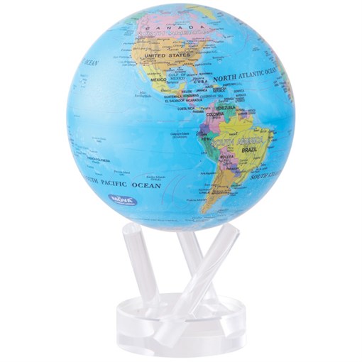 Глобус самовращающийся MOVA GLOBE d12 см с  политической  картой Мира - фото 259403