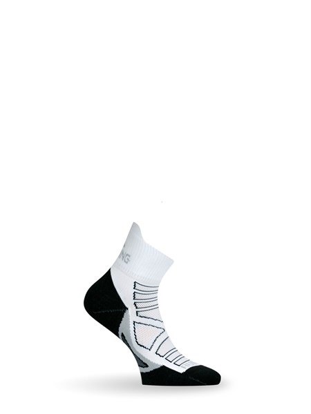 Носки Lasting RPC 098, microfiber+polypropylene, белый с черной подошвой и серой полоской, размер L - фото 260015