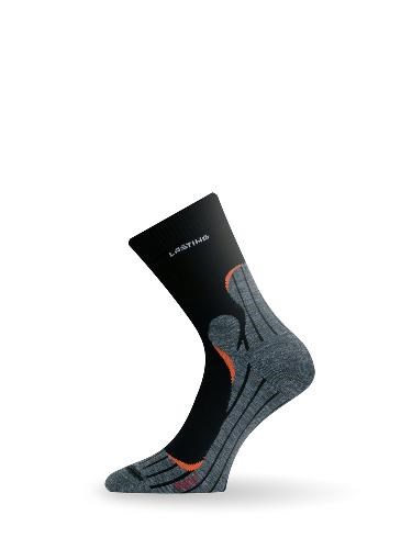 Носки Lasting TWW 900, microfiber+polypropylene, черный с серой вставкой, размер S (TWW900-S) - фото 260198