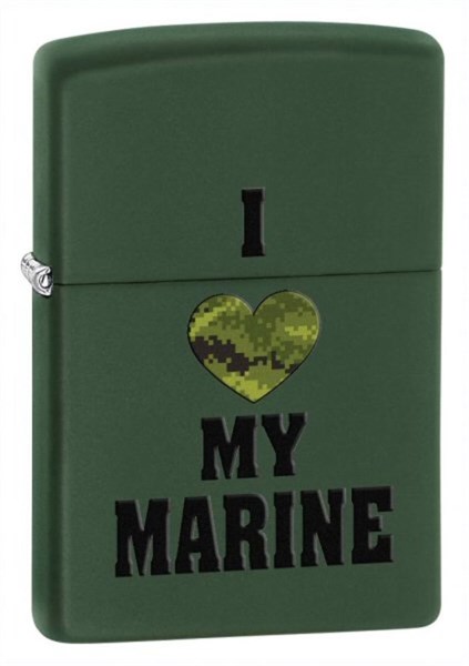 Широкая зажигалка Zippo Marines 28338 - фото 282049