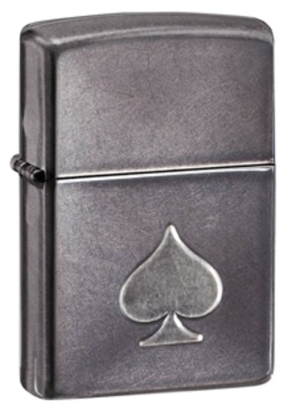 Широкая зажигалка Zippo Ace of Spades 28379 - фото 282066