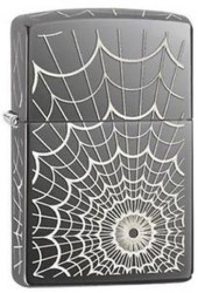 Широкая зажигалка Zippo Web 28527 - фото 282123