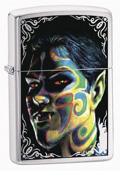 Широкая зажигалка Zippo Face paining boy 24403 - фото 282309