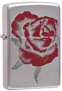 Широкая зажигалка Zippo Large Rose 205 - фото 282615