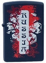 Широкая зажигалка Zippo Russia 239 - фото 283270