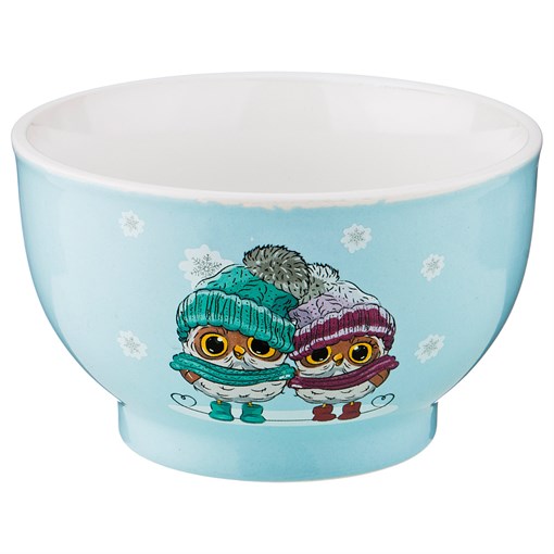 Салатник 700 мл  коллекция "Милые совята" 14*8,5 см - фото 286740