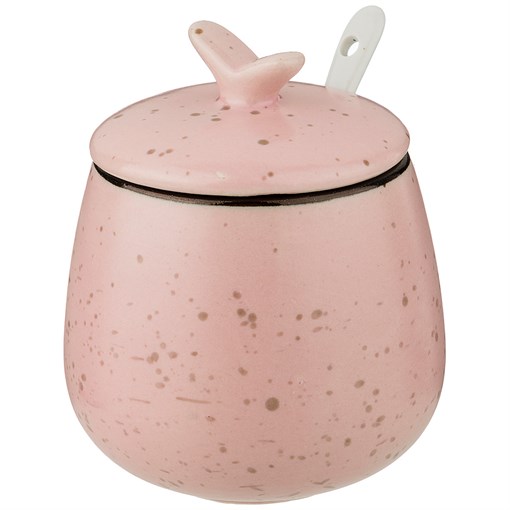 Сахарница с ложкой коллекция "Cosmos" 350 мл , 8,8*11  см - фото 286802