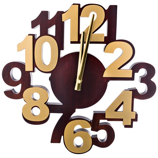 Часы настенные кварцевые "Цифры" D=34 см - фото 288652