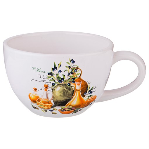 Бульонница "Греческая оливка" 620 мл 14,7*12,7*8,2 см - фото 288828