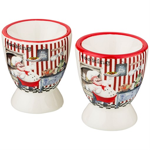 Набор подставок под яйцо из 2  шт коллекция "Bellissimo" 5,6*5,6*6,6 см - фото 288997