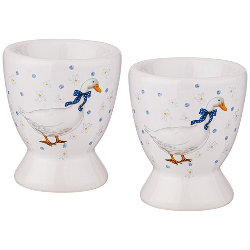 Набор подставок под яйцо из 2  шт "чешский гусь" 5,6*5,6*6,6 см - фото 289013