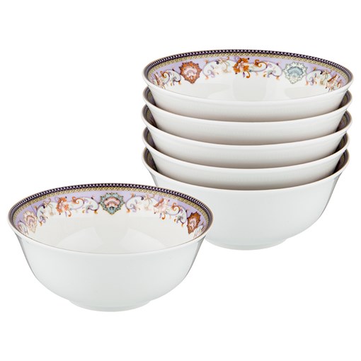 Набор салатников  "Люция" 6  шт H=6,5 см D=15 см - фото 290015