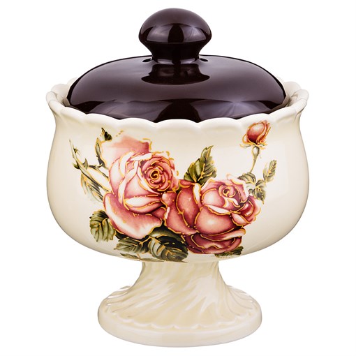 Сахарница "Корейская роза" 13*13*16 см 600 мл - фото 291402