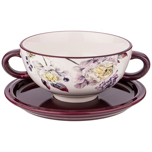 Бульонница "Пурпур" 19*14*7 см / 520 мл - фото 291727