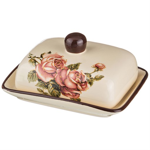 Масленка "Корейская роза" 17*12,5 см H=8,5 см - фото 291757