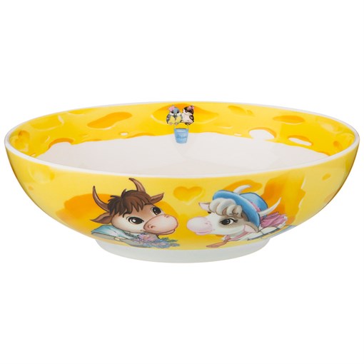 Салатник - тарелка суповая "Коровки" 18*6 см - фото 292175