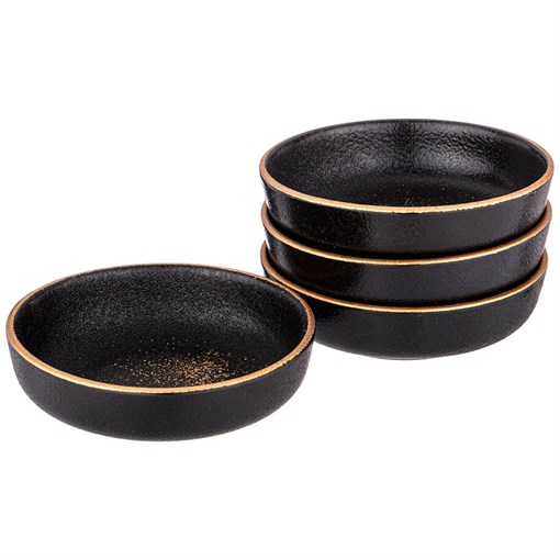 Набор из 4х салатников bronco "Midnight gold" 10 см - фото 294285