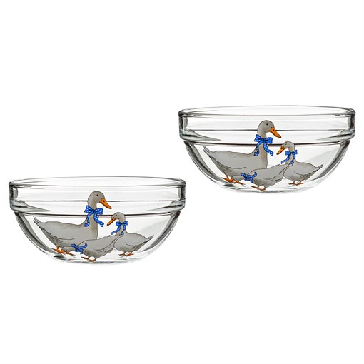 Набор салатников из 2  шт "гуси" D=14 см - фото 294804