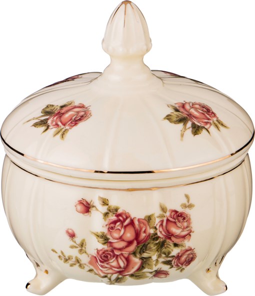 Сахарница "Корейская роза" 12*12*13.5 см 470 мл - фото 295679