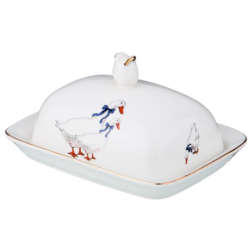 Масленка "Гуси" 17*13*8 см - фото 295722